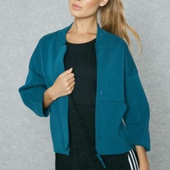 ADIDAS BP9354 Z.N.E. MODERN Knit Bomber  JACKET - Picture 2 of 5